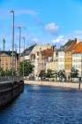 Copenhagen, Denmark. Copenhagens canals, historic houses. Art Print